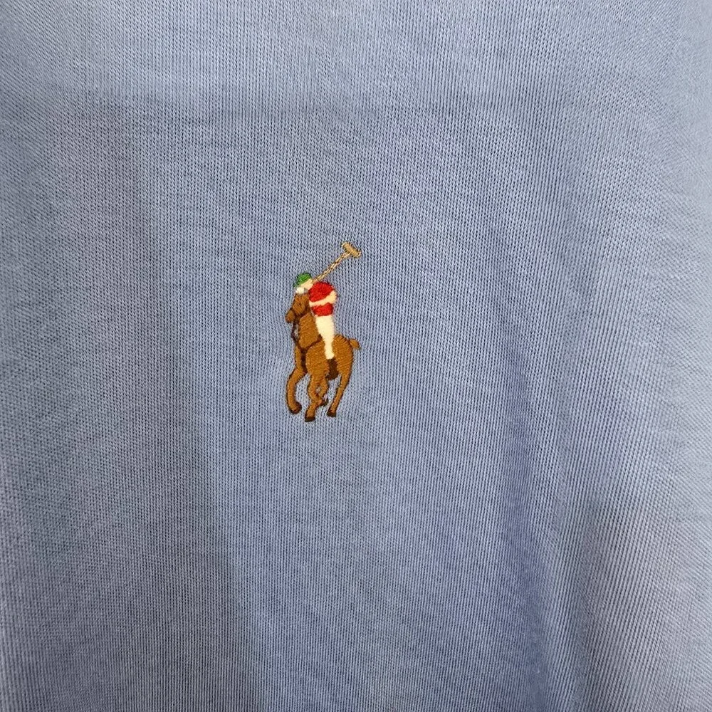 Polo Ralph Lauren Men's Pima Soft Touch 2 Button SS Polo Shirt Blue‎ Size XL
